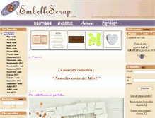 Tablet Screenshot of embelliscrap.com